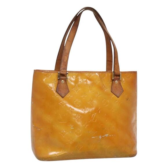 LOUIS VUITTON Monogram Vernis Houston Hand Bag Gris M91053 - Picture 1 of 12